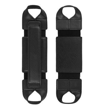 PU Leather Hand Strap Holder Stand-Black