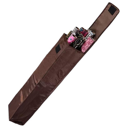 Wrapping Paper Storage Bag with Pocket for 9 Christmas Gift Wrap Rolls - Coffee