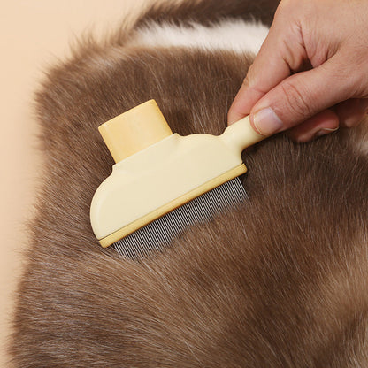 2Pcs Set Flea Combs for Cats Dogs Pet Grooming Brush for Hair Shedding