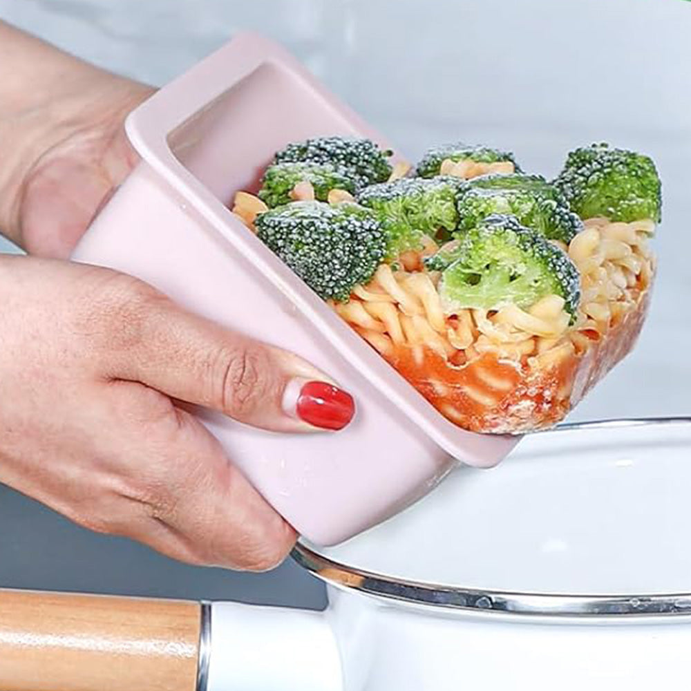 4Pcs Silicone Freezer Tray for Soup Ice Cubes Food Storage Portion Control