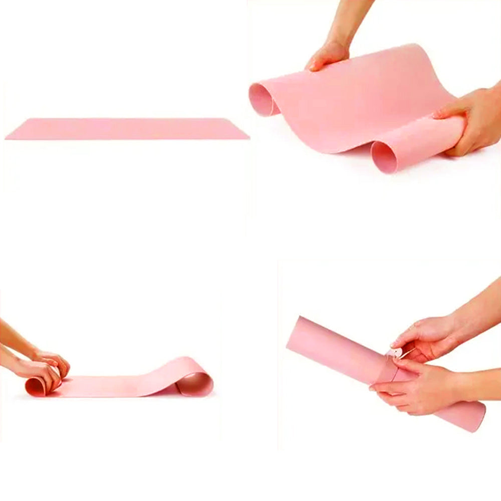 Large PU Leather Desk Mat Waterproof Non Slip Mouse Pad for Office Home-Pink