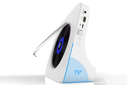 Bluetooth Home CD Player with LED Screen White