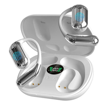 Real-Time AI Translation Earbuds Wireless Headphones for Travel Meetings Learning-White