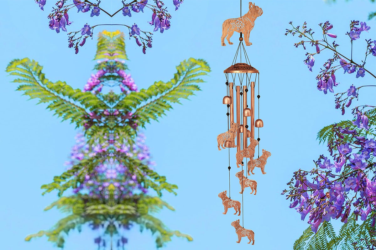 Wind Chime for Outside Patio Garden -Bulldog