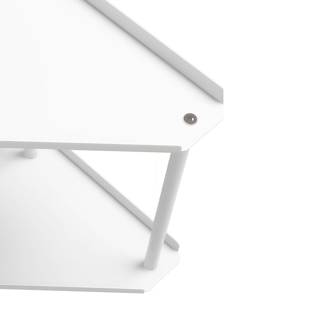 2-Tier Storage Rack ââ‚?Perfume & Skincare Organizer for Home White