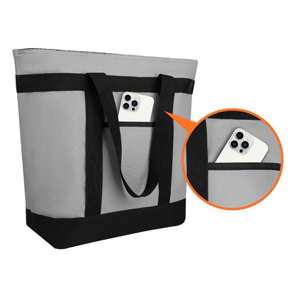 Insulated Lunch Bag Large 39L Thermal Cooler Tote-Grey