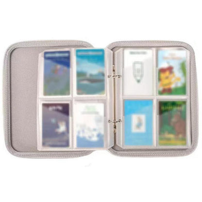 Card Case for Yoto Cards 80 Pockets Folder with Zipper for Yoto Player and Mini-Pink