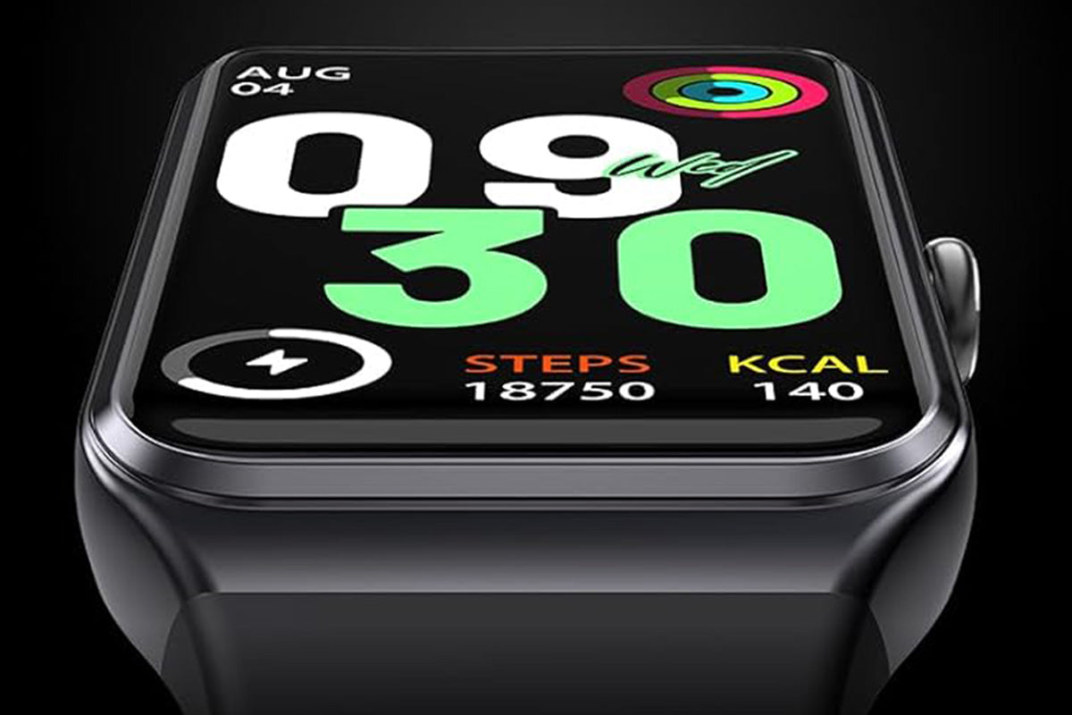 Fitness Tracker Smart Watch with Heart Rate and Blood Pressure Monitor-Black