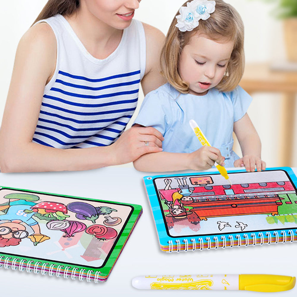 Magic Water Drawing Book Doodle Coloring Book for Kids Educational Learning Toys for Toddlers Style 4