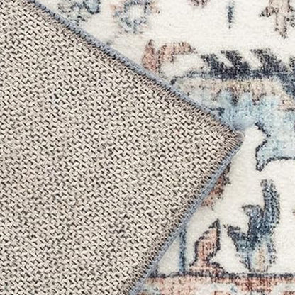 Long Washable Hallway Runner Rug Kitchen Entrance Floor Mat - Navy