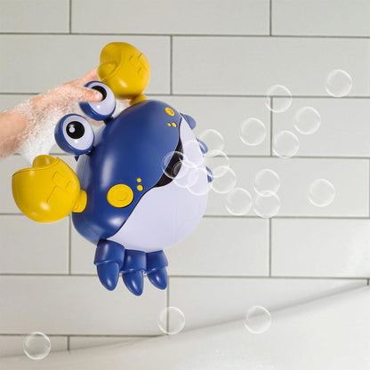 Crab Bubble Machine Bath Toy ¨C With Music for Kids and Toddlers Bath Time Fun Blue