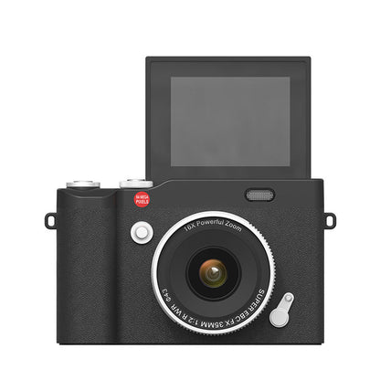 4K 64MP Vlogging Camera with Flip Screen & 16X Digital Zoom Black