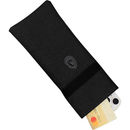Faraday Phone Pouch RFID Signal Blocking Key Pouch Wallet Case For Privacy Protection-Black