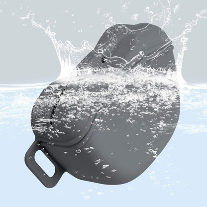 Dog Treat Pouch With Training Clicker Pet Silicone Training Treat Bag Pouch-Grey