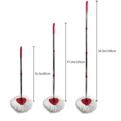 Replacement Spin Mop Head Set Compatible with O-Cedar EasyWring Spin Mop Style 3