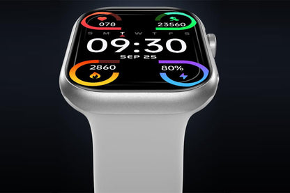 Mini Smart Watch 1.75inch Fitness Tracker Sleep Heart Rate Blood Oxygen Monitor -Silver