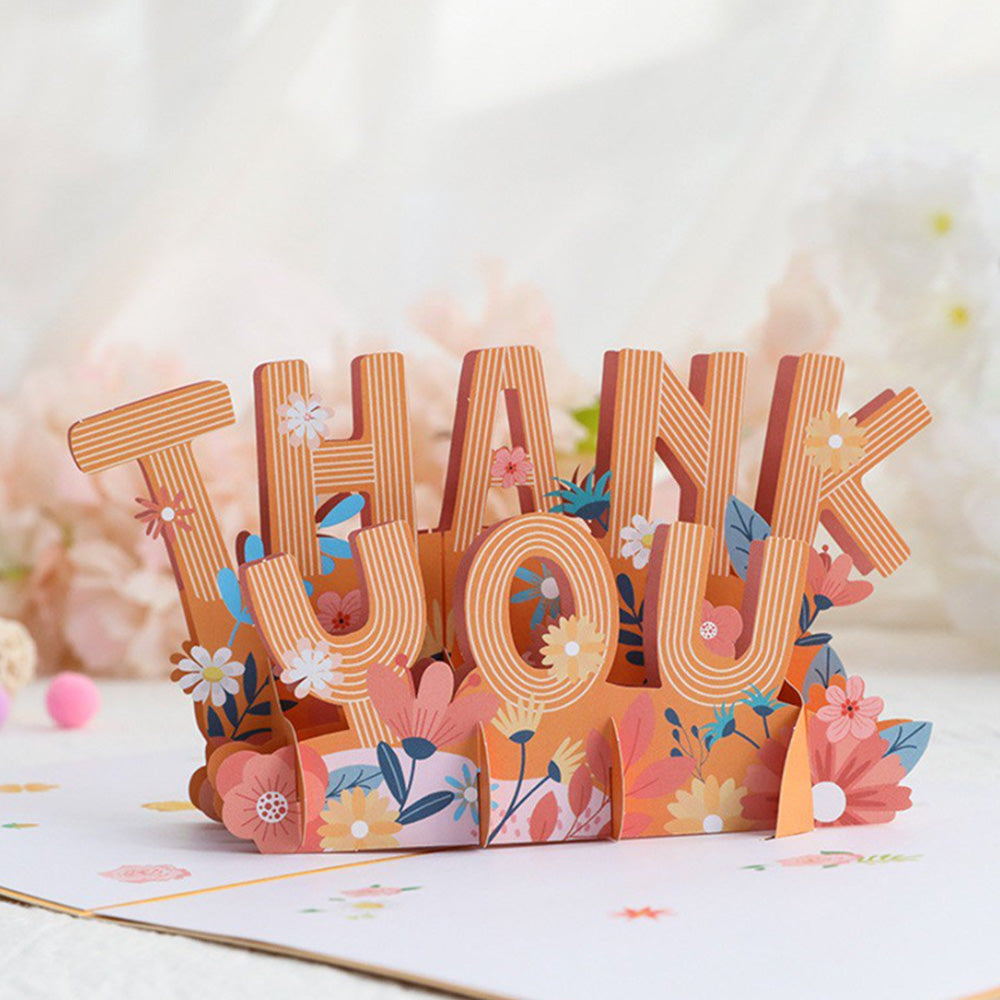 3D Fathers Day Pop Up Card-Orange