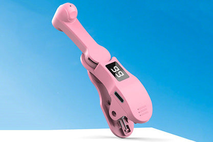 USB Auto Clicker Phone Screen Tapping Device with Adjustable Speed and Display -Pink
