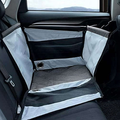 Foldable Water-resistant Dog Auto Seat Pad  - Black