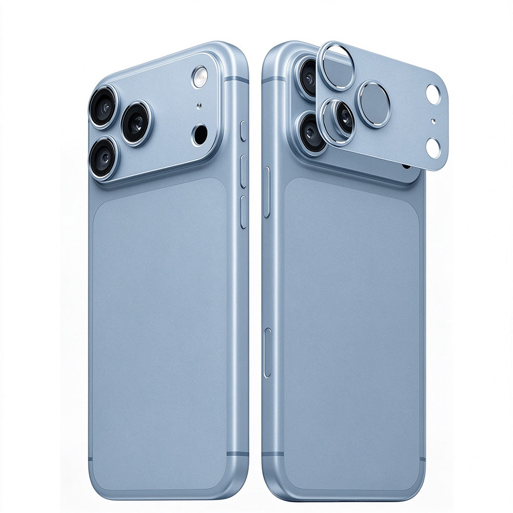 Aluminum Hollow Camera Lens Protector for iPhone 18 Pro - Blue