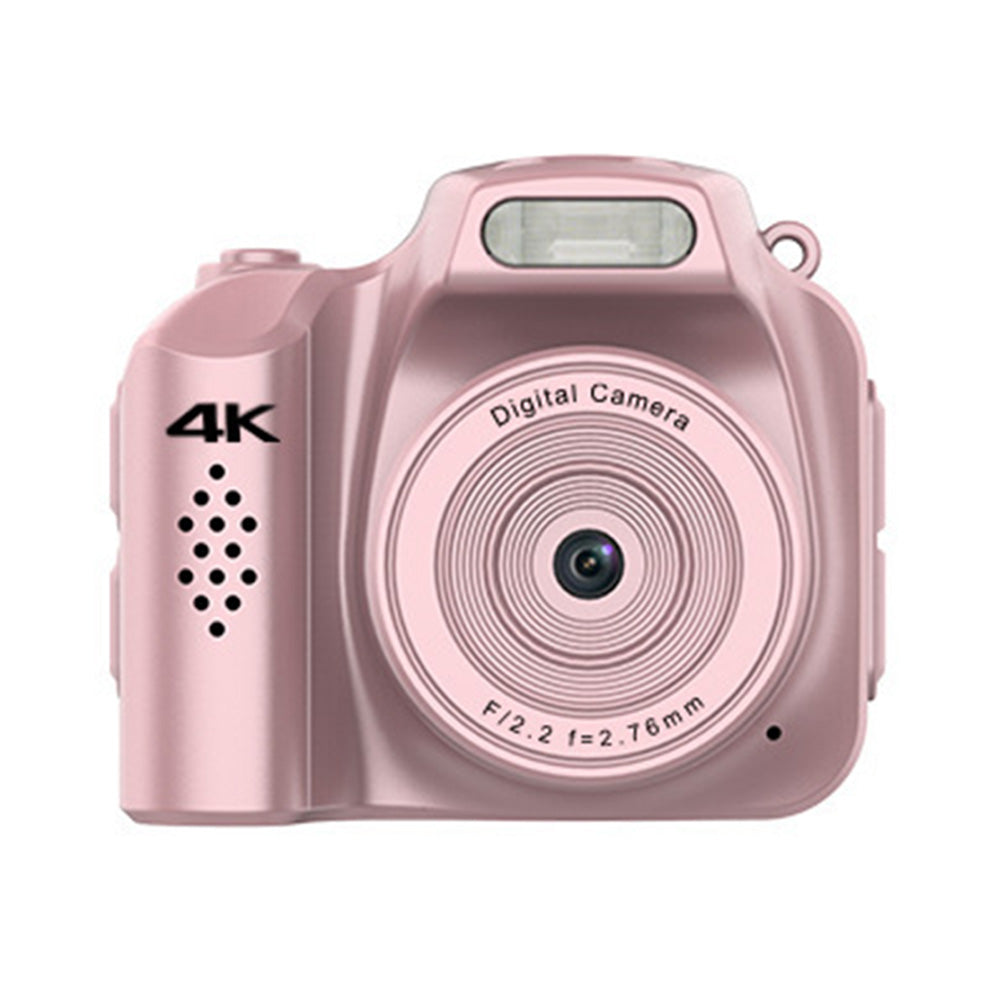 Mini Keychain Camera 4K Digital Camera Pocket-Sized Camera for Birthdays Gifts -Pink
