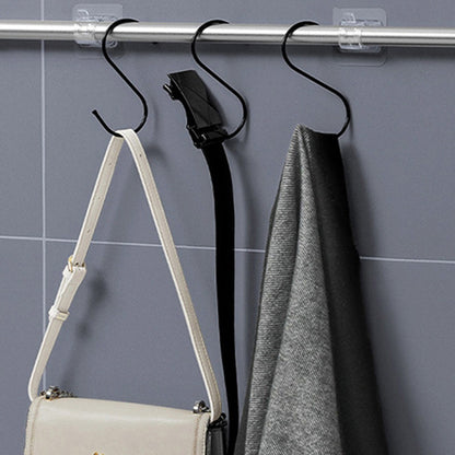 10 Pcs No Drill Curtain Rod Holder-Clear