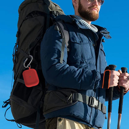 For Apple AirPods 3rd Generation Silicone Protective Case Cover with Cleaner Kit and Keychain Red