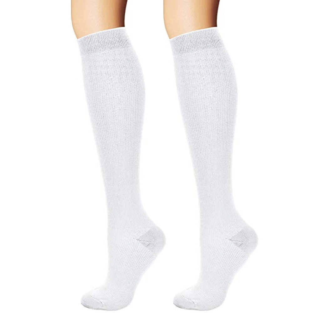 3 Pairs of Unisex Knee-High Compression Socks for Sports Daily Wear