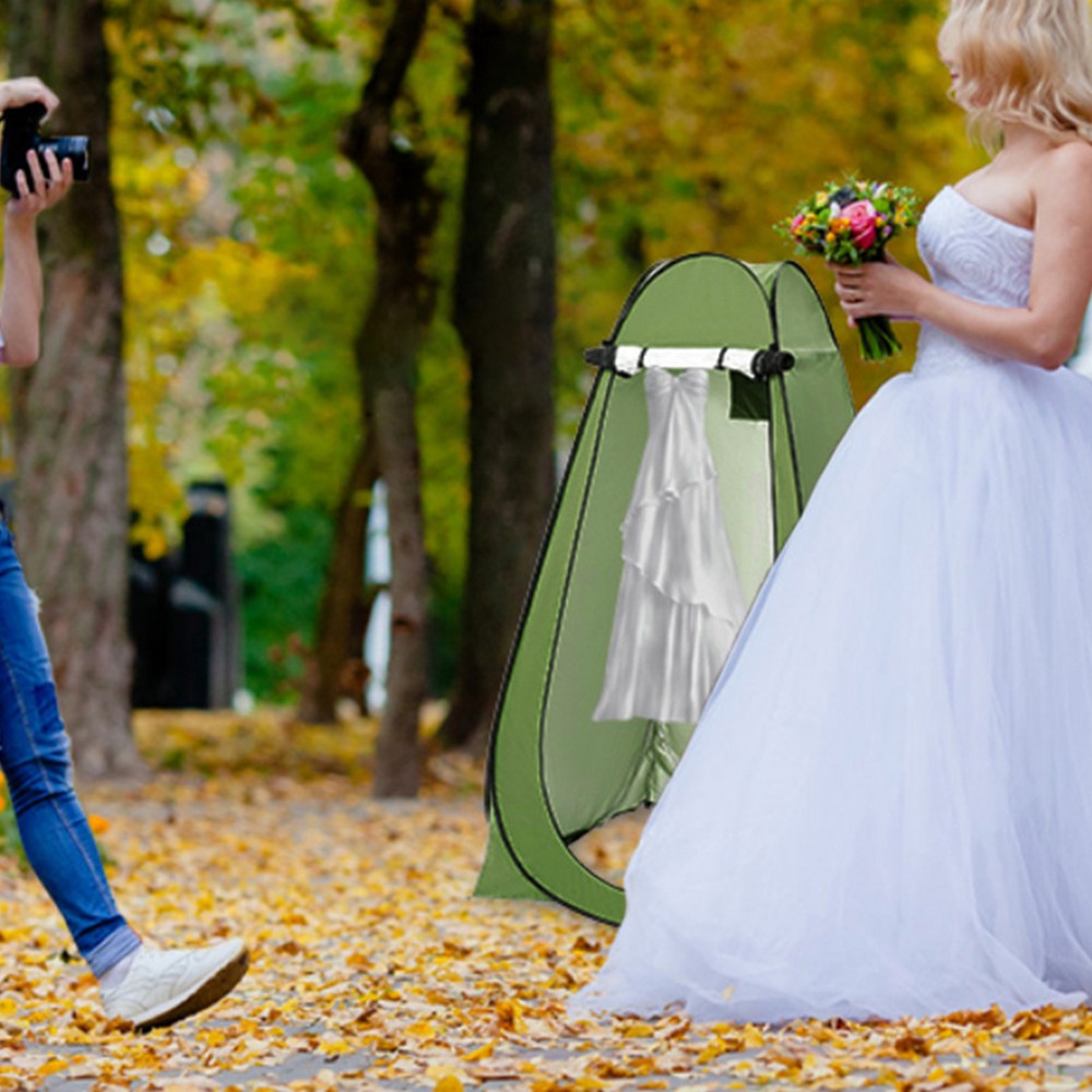 Pop-Up Privacy Tent Portable Outdoor Camping Shower Toilet Tent Changing Room for Hiking Green