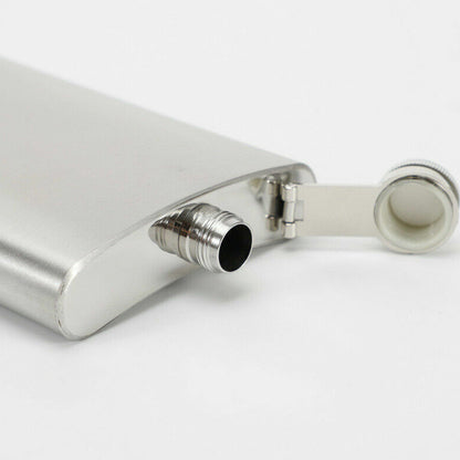 Stainless Steel Hip Flask Portable Leak Resistant Pocket Liquor Bottle
