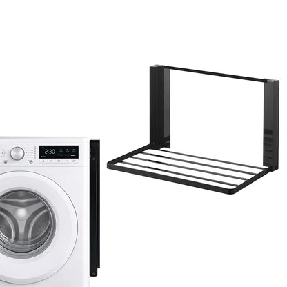Foldable Storage Shelf for Washing Machine and Refrigerator-Black