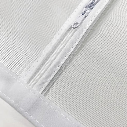 Zippered Pet Mesh Door Barrier for Cats Small Dogs - Gray U Opening
