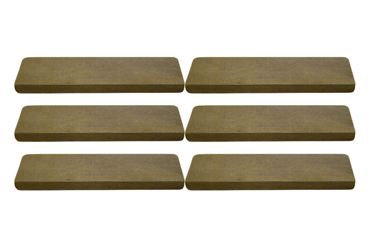6Pcs Stairs Tread Mat Self-adhesive Cling Non Slip Wear-Resistant Carpet Mat-Coffee