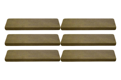 6Pcs Stairs Tread Mat Self-adhesive Cling Non Slip Wear-Resistant Carpet Mat-Coffee