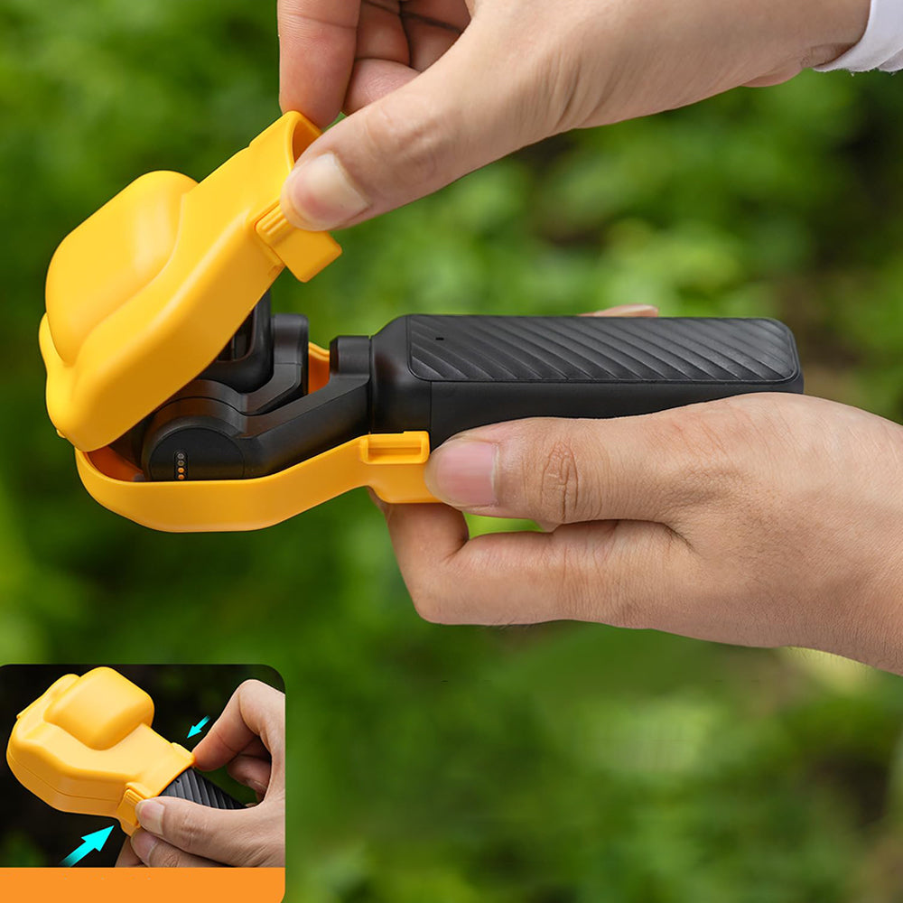 Protective Case for DJI Pocket 4 Pro with Lanyard - Yellow