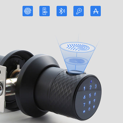 4-in-1 Smart Electronic Keypad Fingerprint Door Knob Entry Door Lock Touch Code Keyless Deadbolt