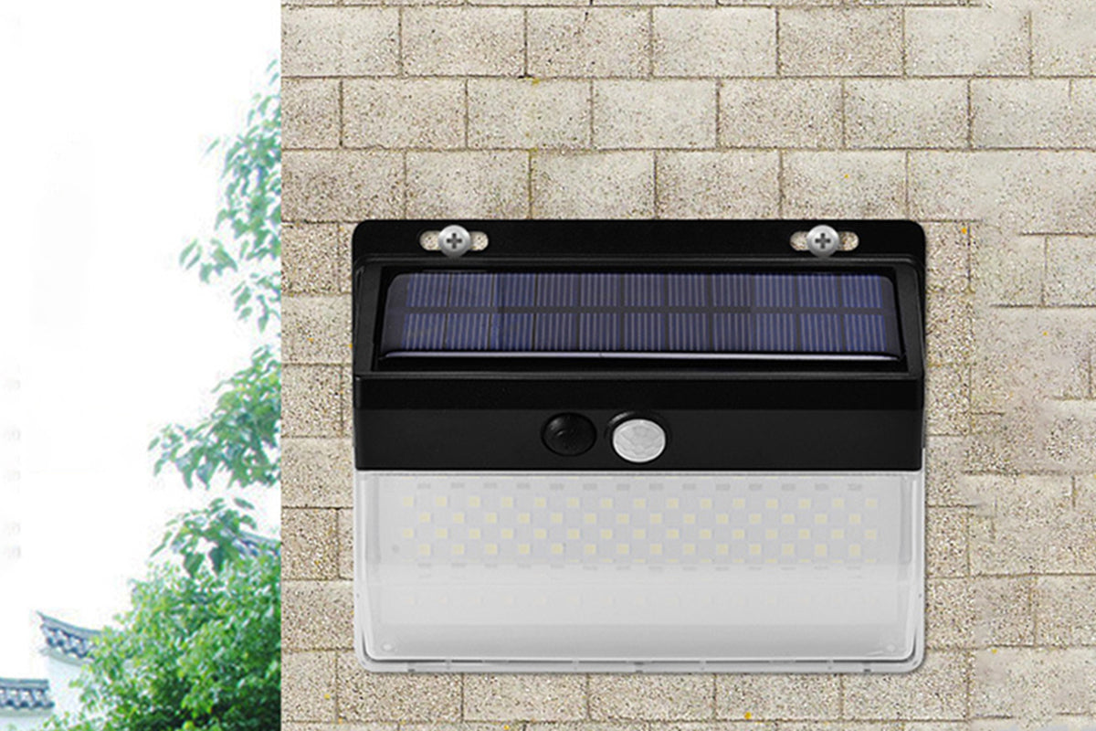 4Pcs LED Solar Motion Sensor Outdoor Security Wall Lamp