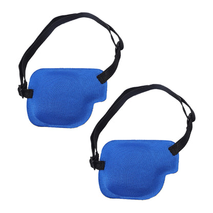 2pcs 3D Single Eye Cover Adjustable Amblyopia Eye Masks Vision Care Blindfold Eye Patch -Grey