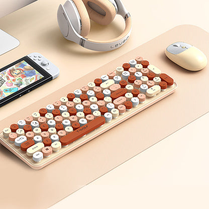 Colorful 2.4GHz Wireless Keyboard and Mouse Combo Plug and Play for Laptop PC Style 1