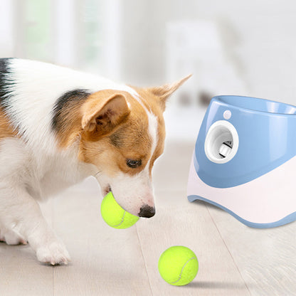 Automatic Dog Tennis Ball Launcher with 3 Balls - Blue