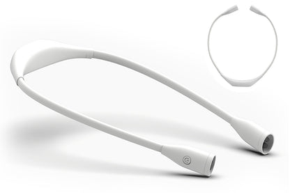 Double Head Flexible Neck Holding Light - White