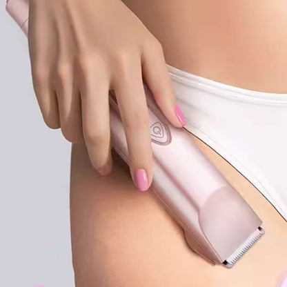 3-in-1 Electric Shaver Nose Hair Trimmer for Face Body Bikini Underarm and Legs-Rose Gold