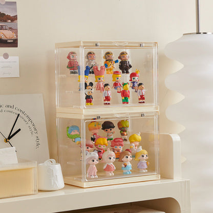 3-Tier Clear Display Case Dustproof Storage Box for Action Figures Collectibles Model Toys