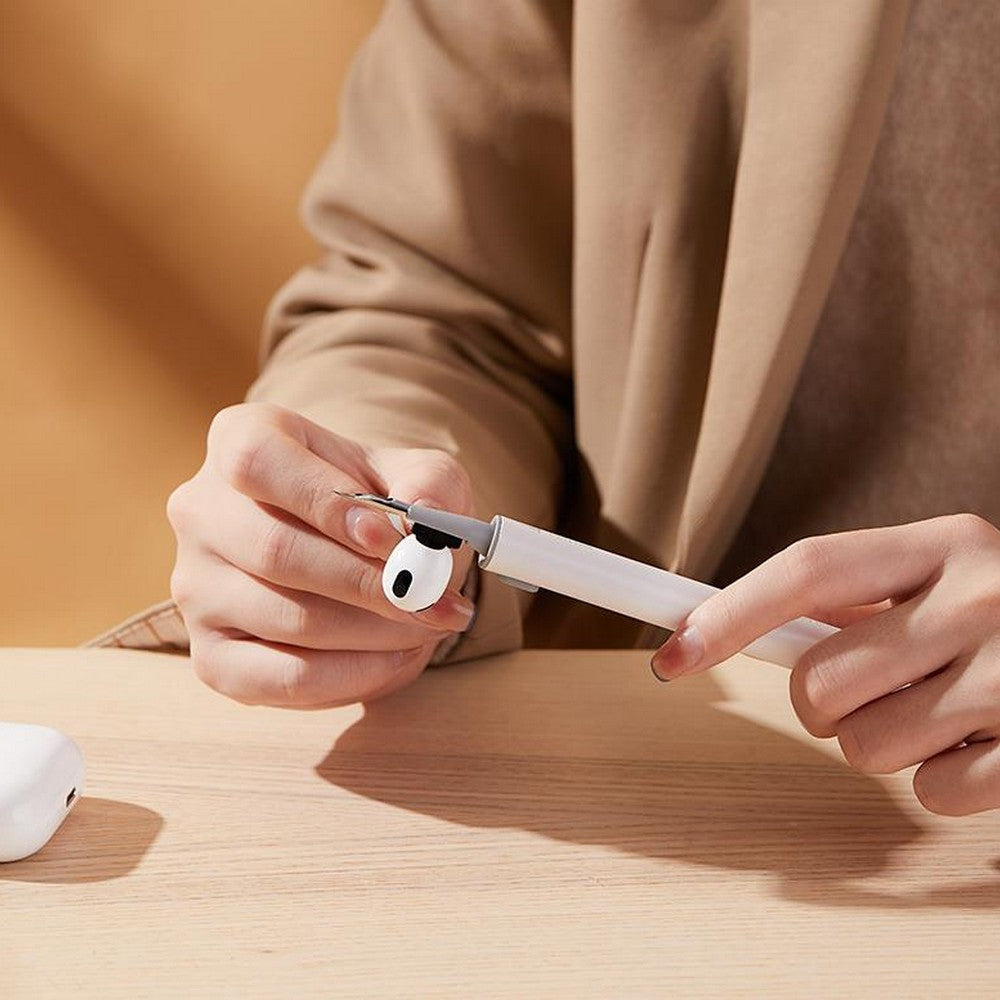 2 Set of Multi-Function Cleaning Kit for Bluetooth Earphones Pen Shape with Flocking Sponge for Digital Devices