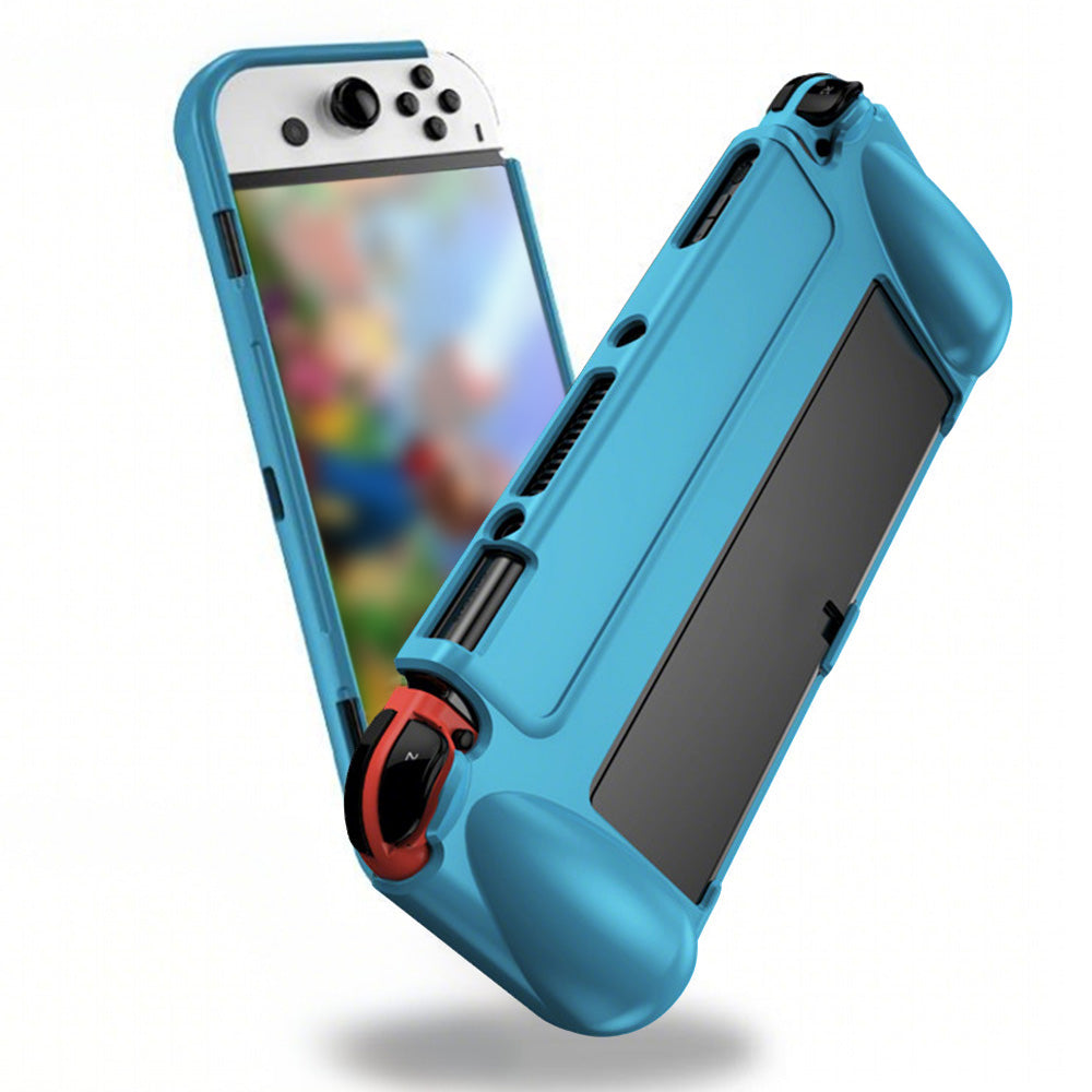TPU Protective Case for Nintendo Switch OLED 2021 Shockproof Cover Shell Blue