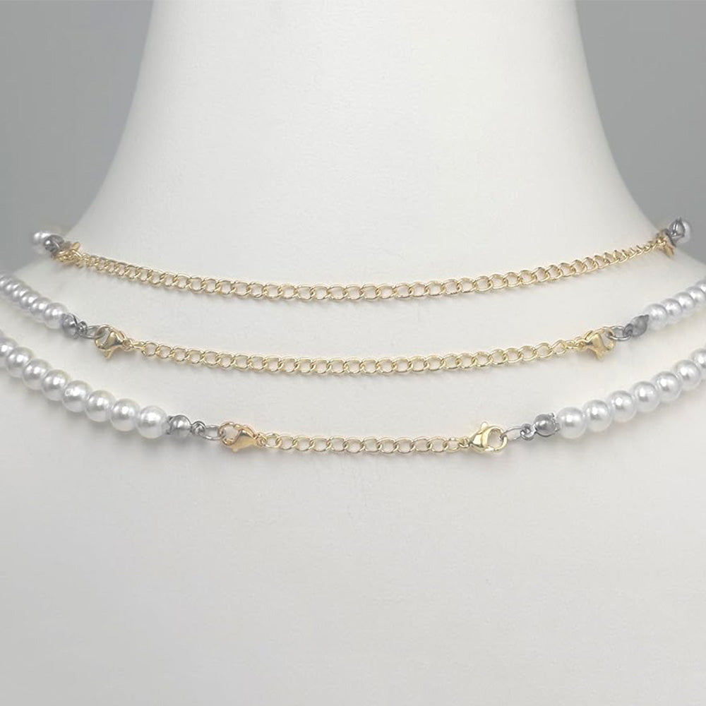 20Pcs Set Necklace Extenders and Clasps for Bracelet Chain Extension Jewelry Repair Kit Gold