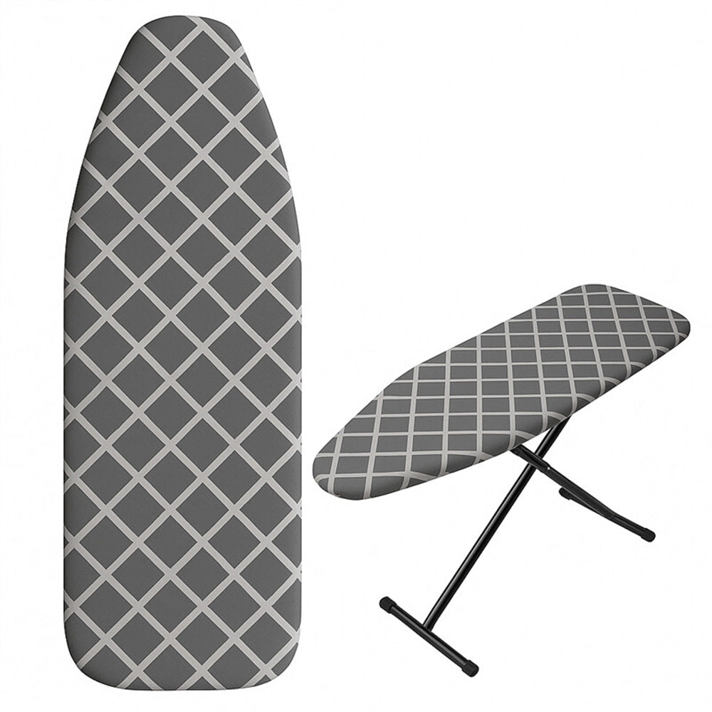 Heat Retaining Felt Ironing Board Cover Easy Fitted Elastic Edge-Plaid