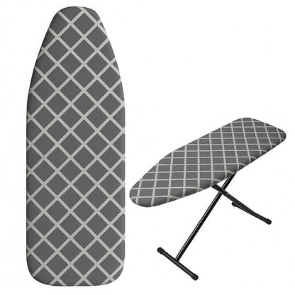 Heat Retaining Felt Ironing Board Cover Easy Fitted Elastic Edge-Plaid