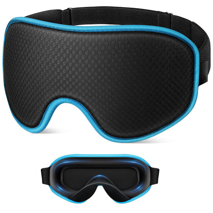 3D Sleeping Eye Mask Breathable Light Blocking Night Mask Blue