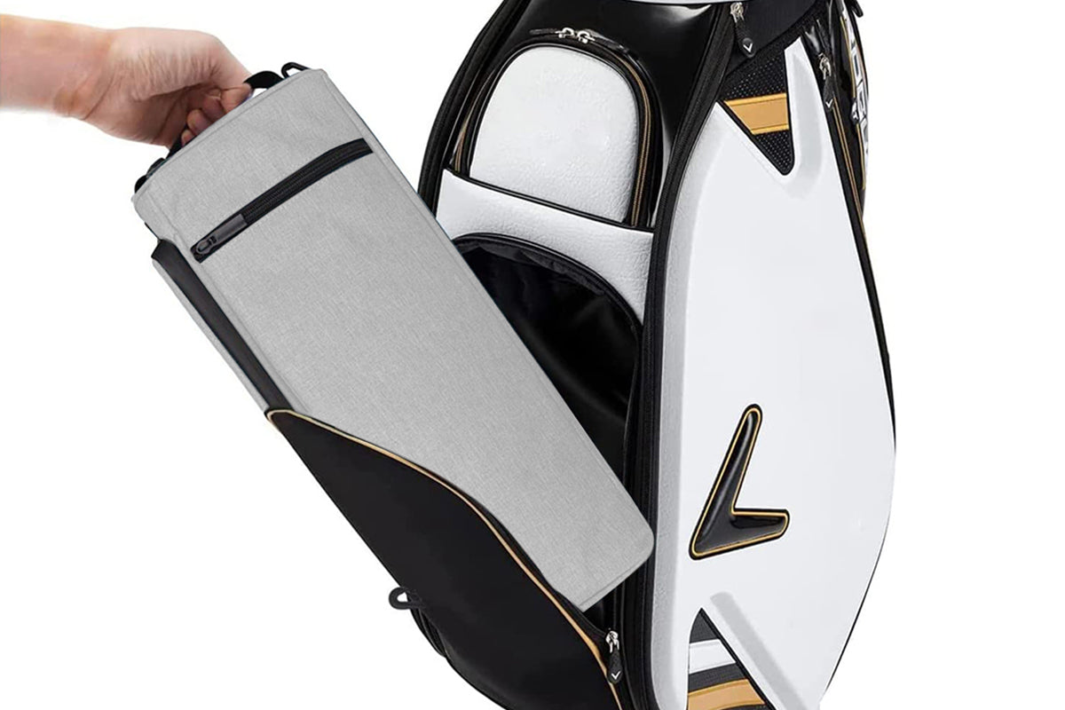 Golf Cooler Bag Accessories for Men Soft Insulated Beer Cooler Holds-Gray